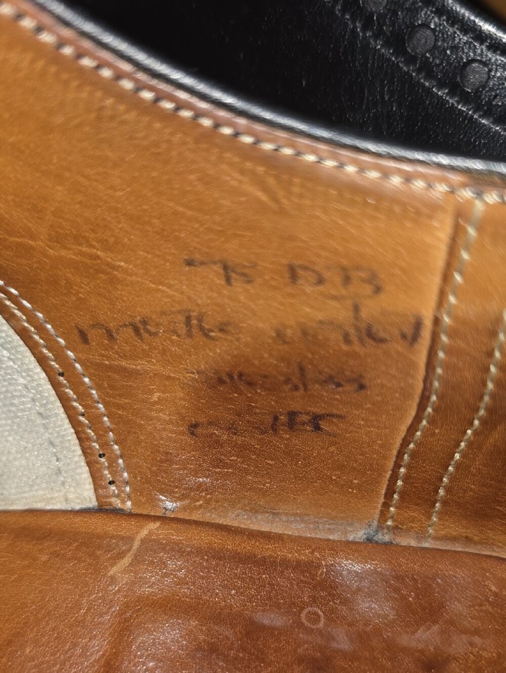 ​Church's Pre-Prada Chetwynd Brogue Oxford Last 73 UK 7.5D US 8.5 Narrow Black - Picture 5 of 6